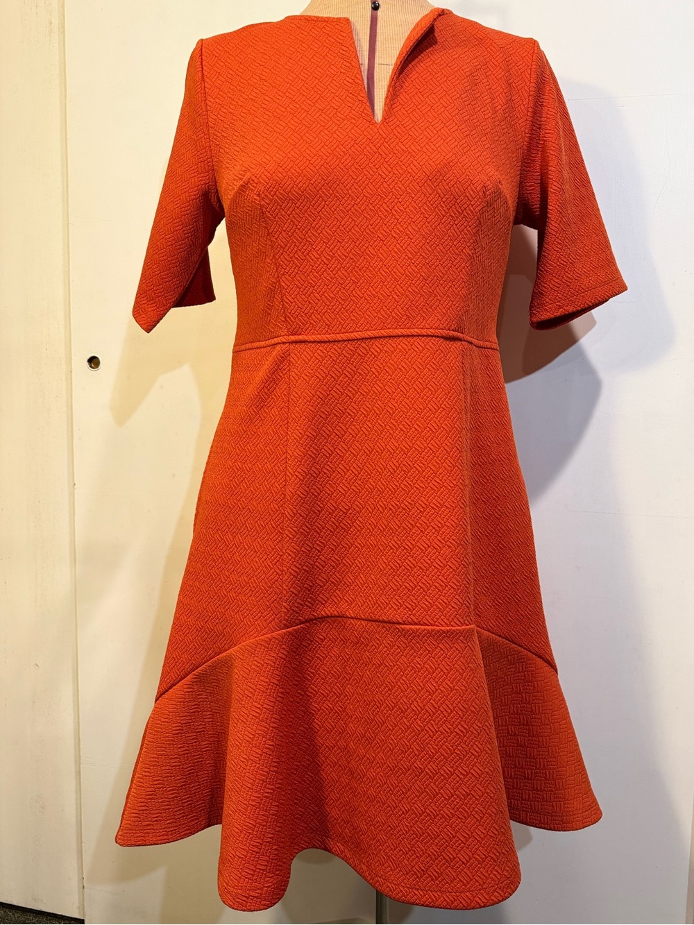 Eshakti stretchy fluted dress